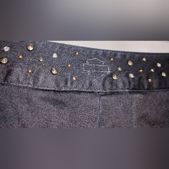 HARLEY DAVIDSON EMBELLISHED PANTS - Picture 3 of 12